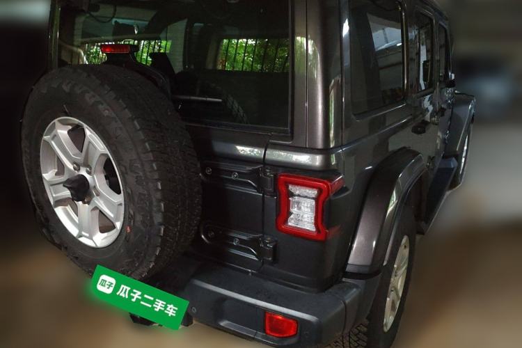 Used Jeep Wrangler 2019 2.0T Sahara Four-Door Electric Convertible China VI Emission Standard Rear Right 45 Deg