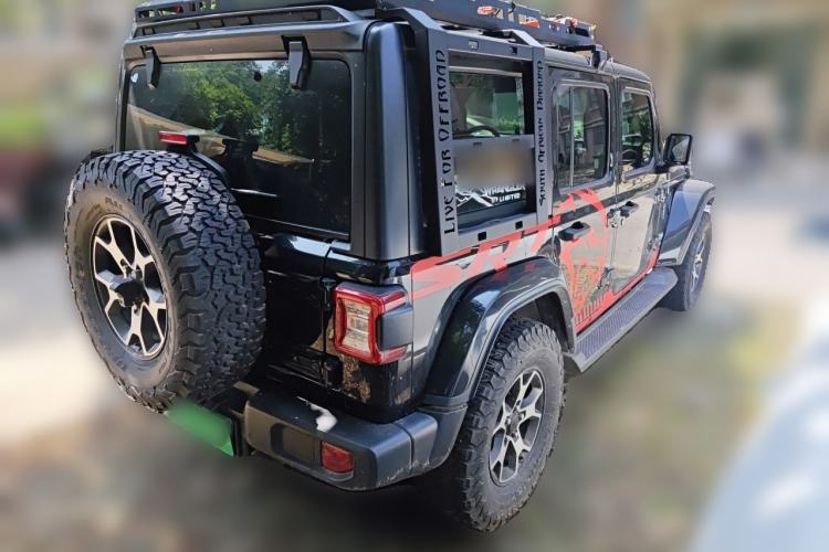 Used Jeep Wrangler 2019 2.0T Sahara Four-Door Version China VI Emission Standard Rear Right 45 Deg