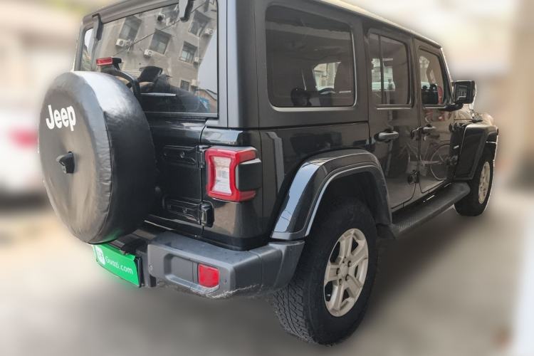 Used Jeep Wrangler 2019 2.0T Sahara Four-Door Version China VI Emission Standard Rear Right 45 Deg
