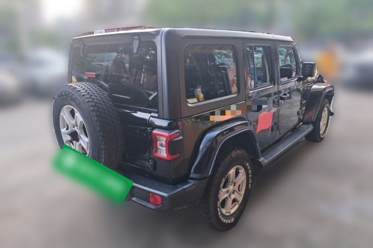 Used Jeep Wrangler 2019 2.0T Sahara Four-Door Version China VI Emission Standard Rear Right 45 Deg