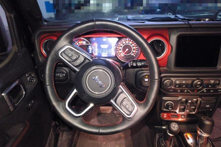 Used Jeep Wrangler 2019 2.0T Rubicon Four-Door Version China V Emission Standard Steering Wheel