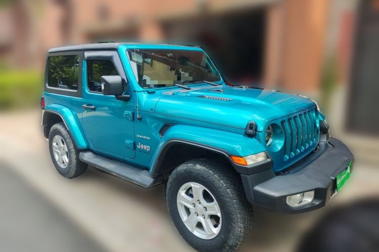 Used Jeep Wrangler 2019 2.0T Sahara Two-Door Version China V Emission Standard Front Right 45 Deg