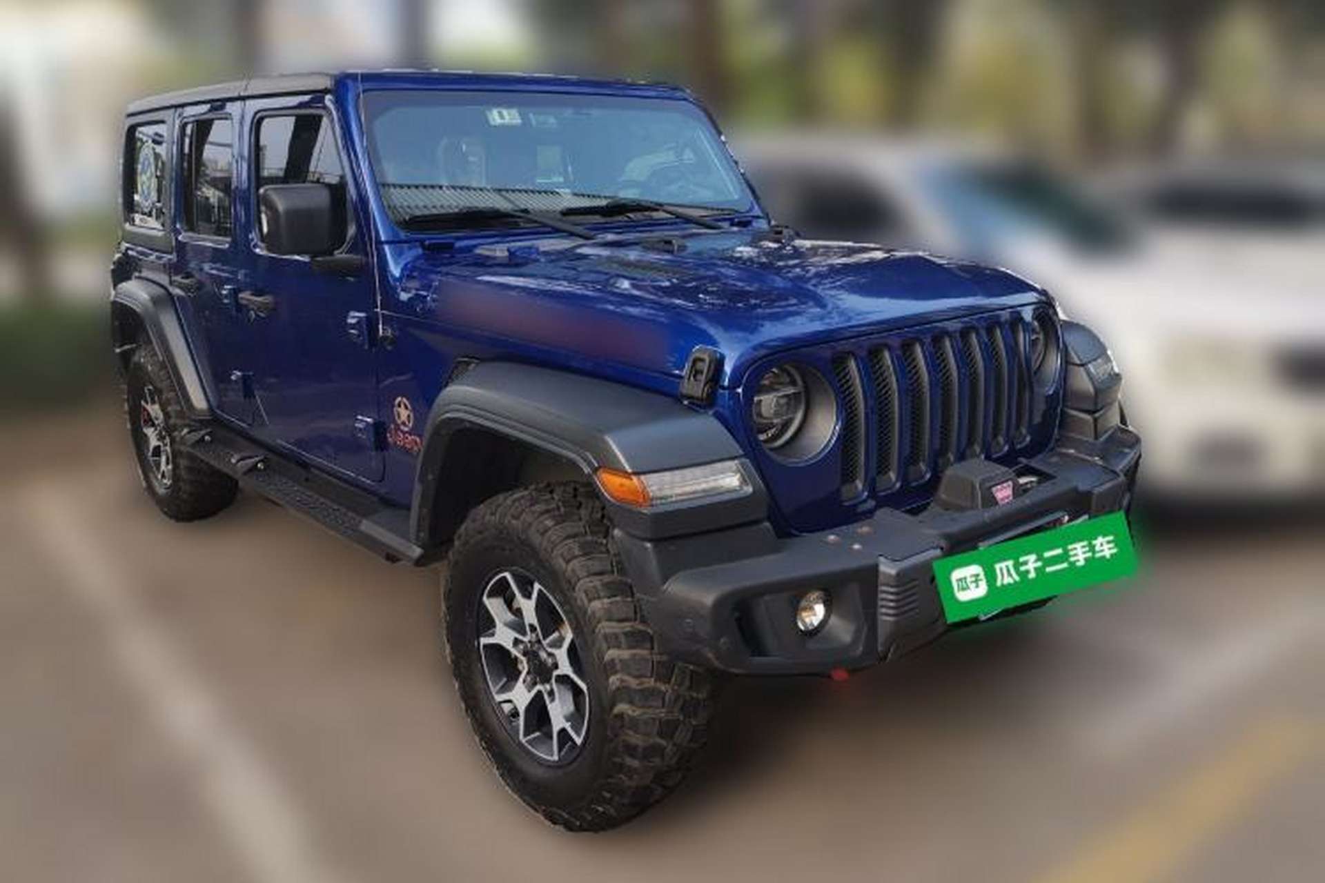 Used Jeep Wrangler 2019 2.0T Rubicon Four-Door Version China VI Emission Standard Front Right 45 Deg
