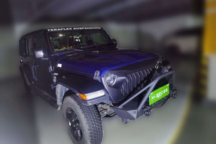 Used Jeep Wrangler 2019 2.0T Sahara Four-Door Version China VI Emission Standard Front Right 45 Deg