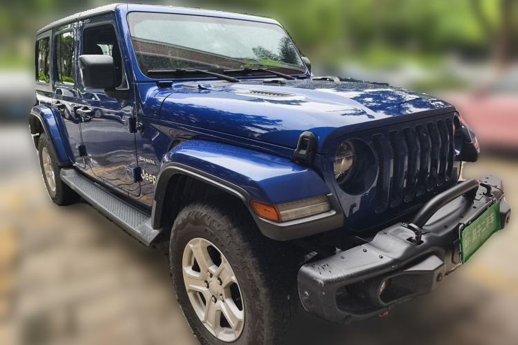 Used Jeep Wrangler 2019 2.0T Sahara Four-Door Version China VI Emission Standard Front Right 45 Deg