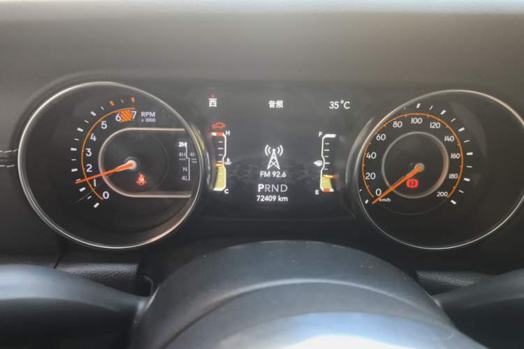 Used Jeep Wrangler 2019 2.0T Sahara Four-Door Version China VI Emission Standard Instrument Cluster