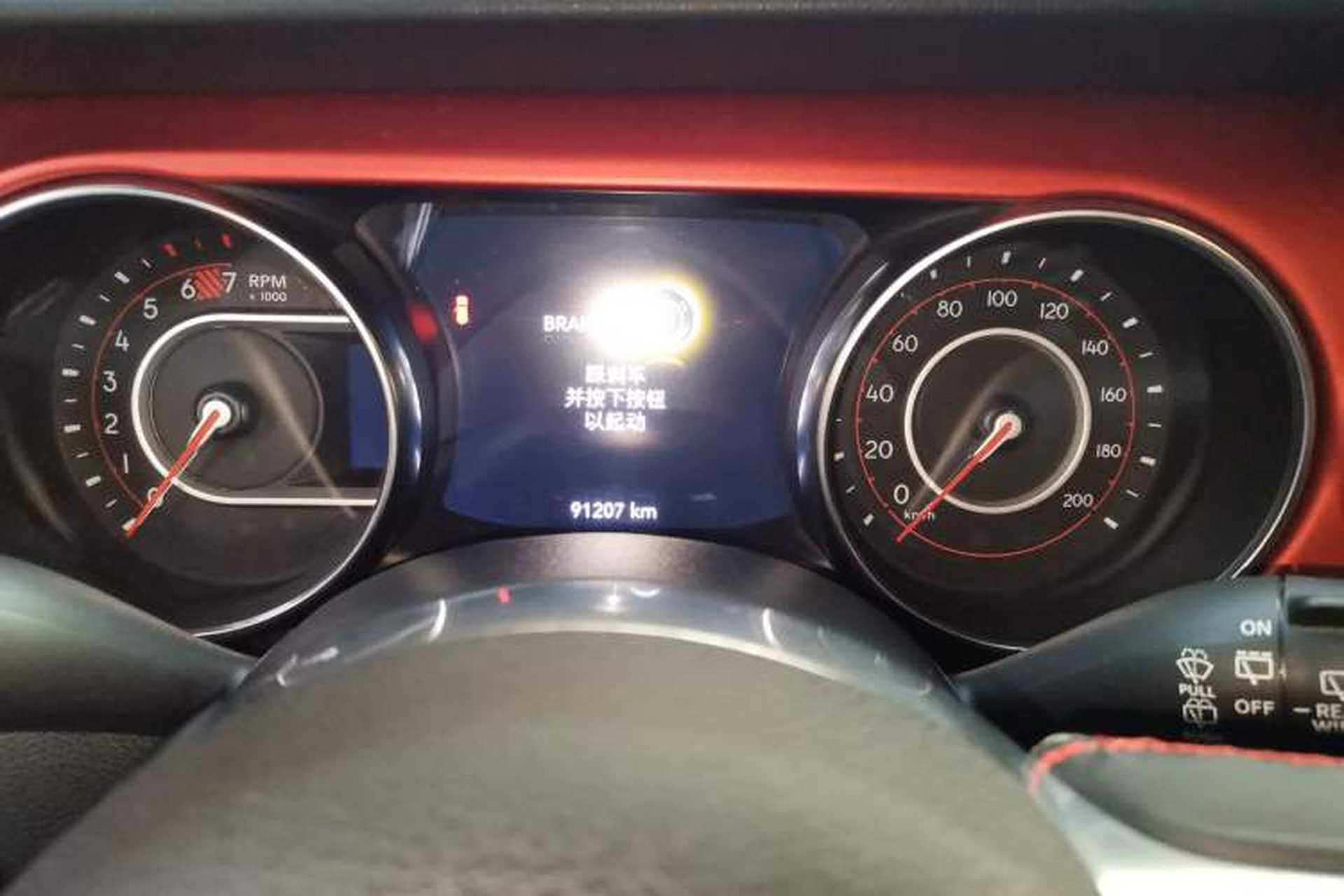 Used Jeep Wrangler 2019 2.0T Rubicon Four-Door Version China VI Emission Standard Instrument Cluster