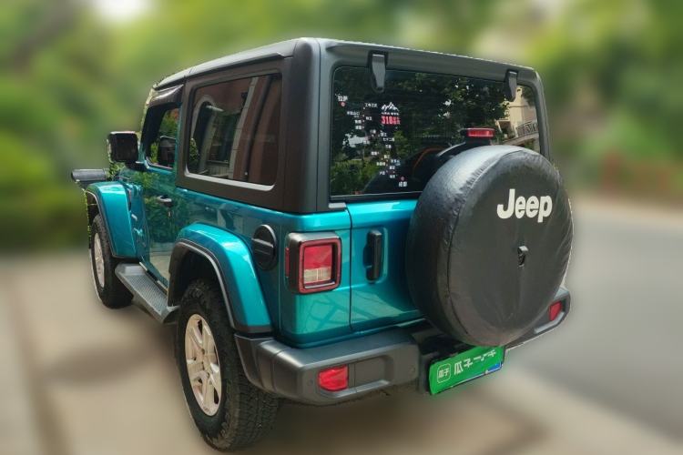Used Jeep Wrangler 2019 2.0T Sahara Two-Door Version China V Emission Standard Rear Left 45 Deg