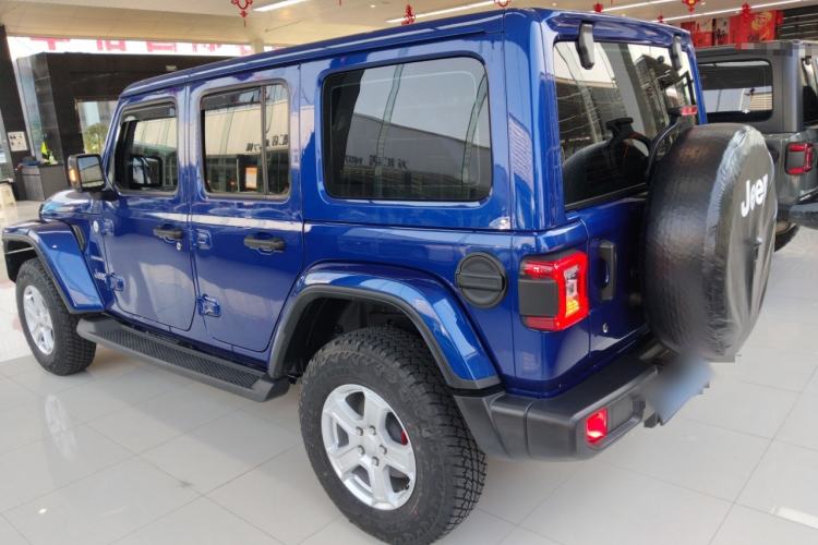 Used Jeep Wrangler 2019 2.0T Sahara Four-Door Brilliant Top Version China VI Emission Standard Rear Left 45 Deg