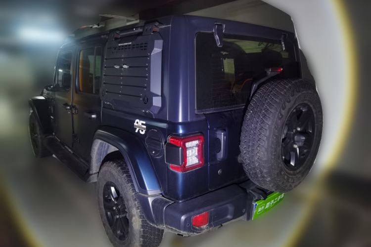 Used Jeep Wrangler 2019 2.0T Sahara Four-Door Version China VI Emission Standard Rear Left 45 Deg