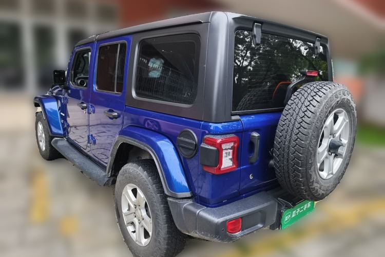 Used Jeep Wrangler 2019 2.0T Sahara Four-Door Version China VI Emission Standard Rear Left 45 Deg