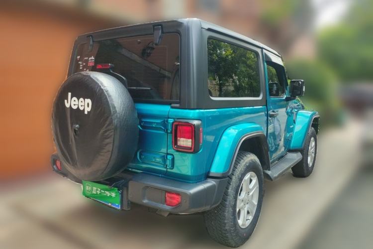 Used Jeep Wrangler 2019 2.0T Sahara Two-Door Version China V Emission Standard Rear Right 45 Deg