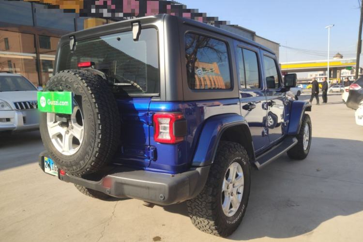 Used Jeep Wrangler 2019 2.0T Sahara Four-Door Version China VI Emission Standard Rear Right 45 Deg