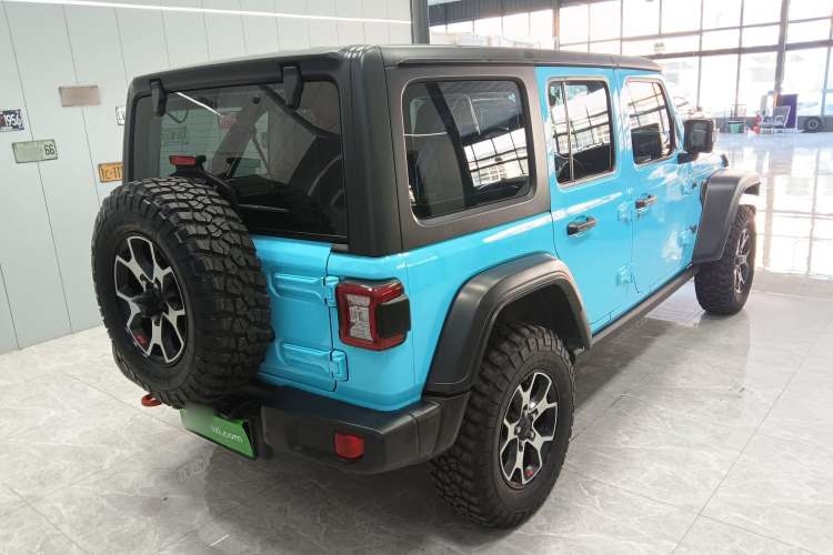 Used Jeep Wrangler 2019 2.0T Rubicon Four-Door Version China VI Emission Standard Rear Right 45 Deg