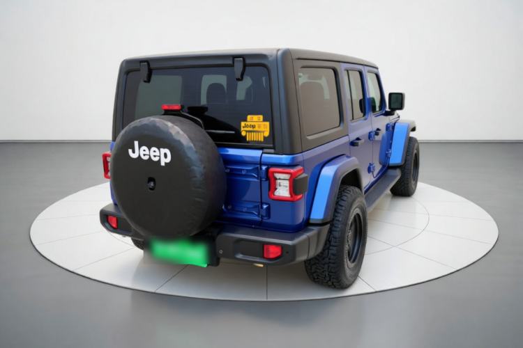 Used Jeep Wrangler 2019 2.0T Sahara Four-Door Version China VI Emission Standard Rear Right 45 Deg