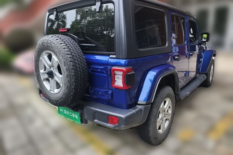 Used Jeep Wrangler 2019 2.0T Sahara Four-Door Version China VI Emission Standard Rear Right 45 Deg