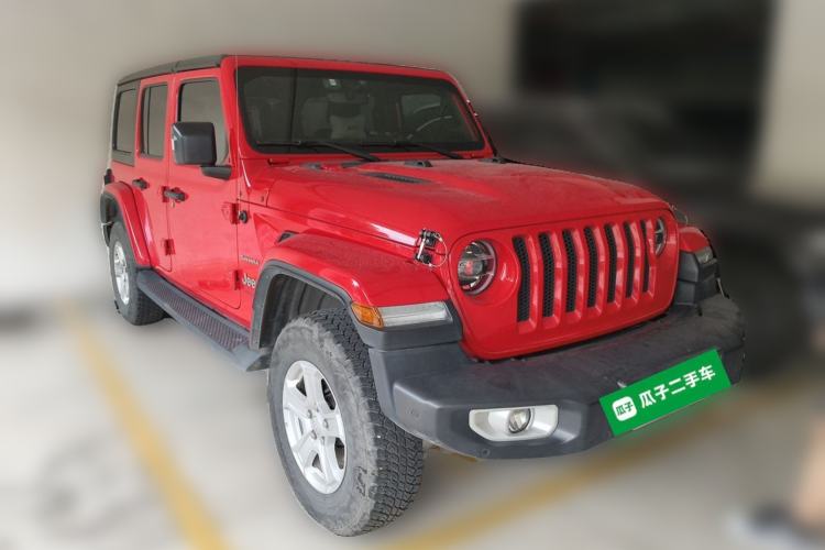 Used Jeep Wrangler 2019 2.0T Sahara Four-Door Version China VI Emission Standard Front Right 45 Deg