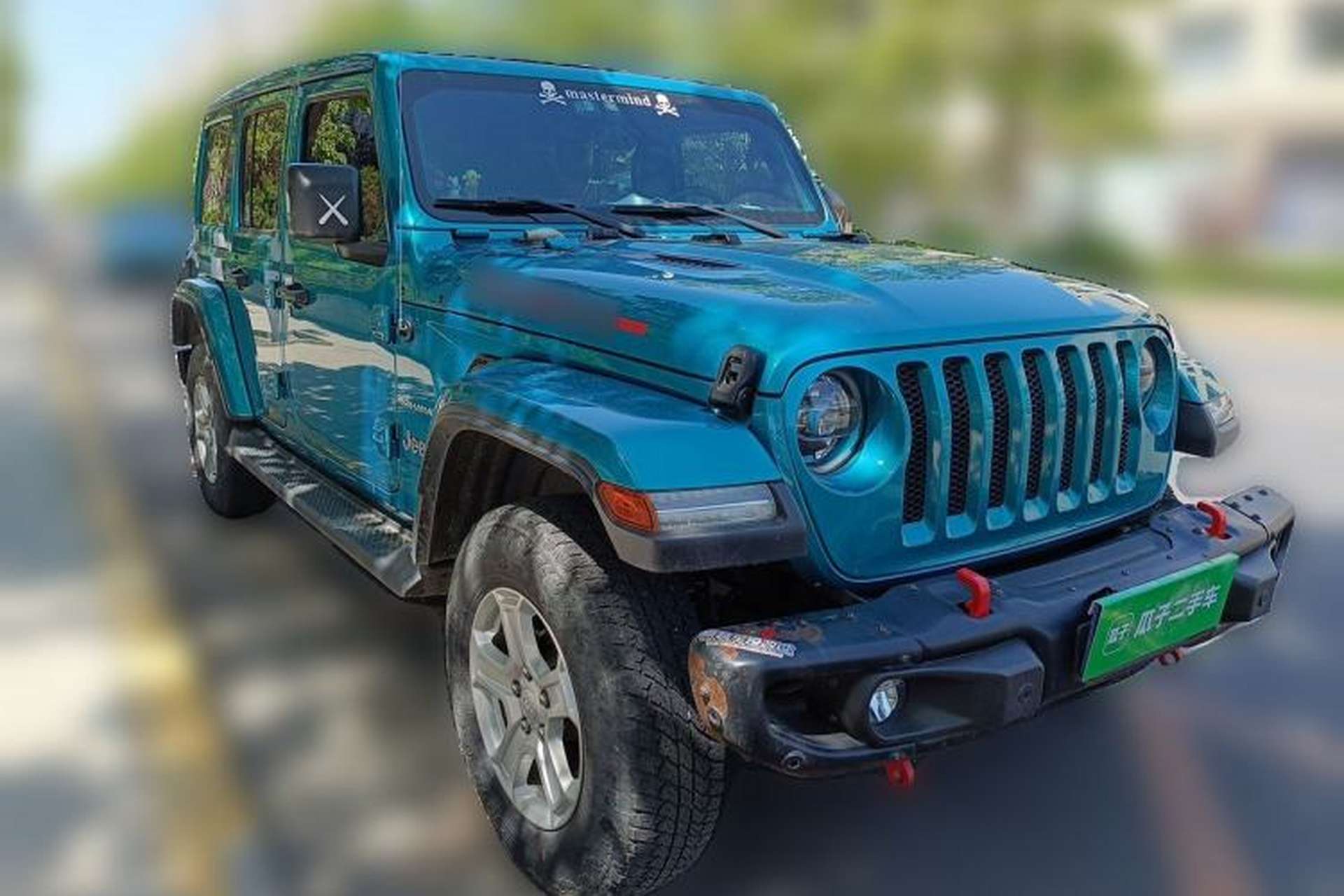 Used Jeep Wrangler 2019 2.0T Sahara Four-Door Electric Convertible China VI Emission Standard Front Right 45 Deg