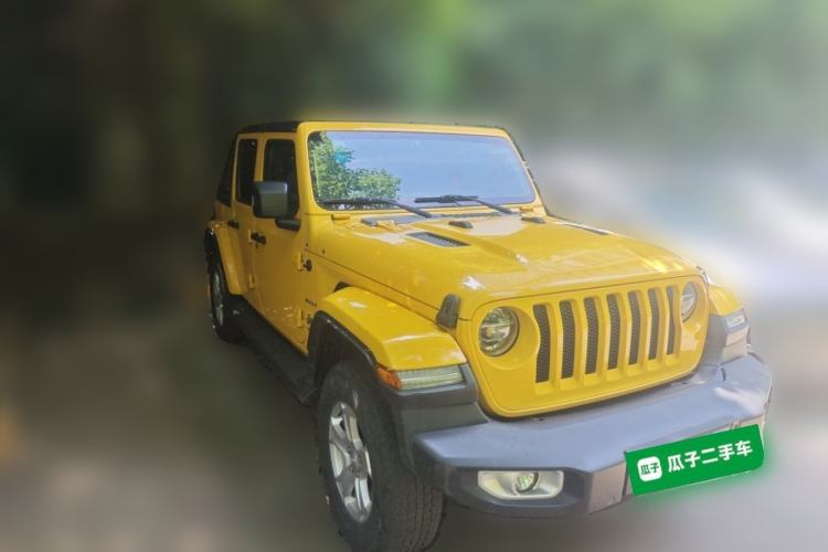 Used Jeep Wrangler 2019 2.0T Sahara Four-Door Version China VI Emission Standard Front Right 45 Deg