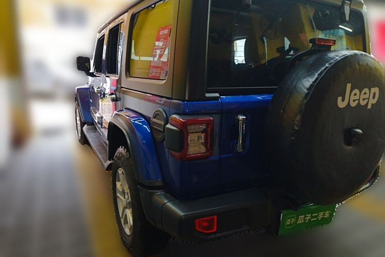 Used Jeep Wrangler 2019 2.0T Sahara Four-Door Version China VI Emission Standard Rear Left 45 Deg