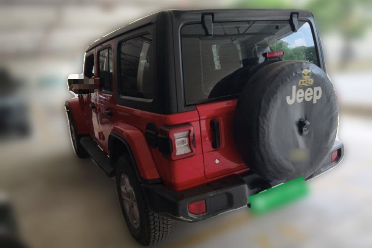 Used Jeep Wrangler 2019 2.0T Sahara Four-Door Version China VI Emission Standard Rear Left 45 Deg