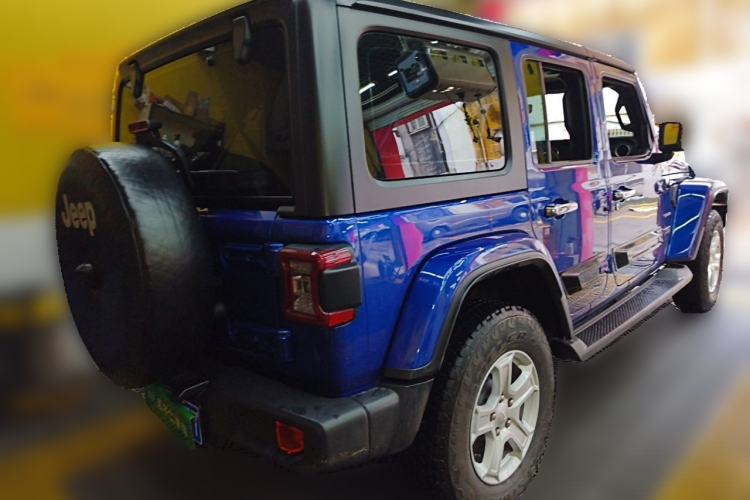 Used Jeep Wrangler 2019 2.0T Sahara Four-Door Version China VI Emission Standard Rear Right 45 Deg