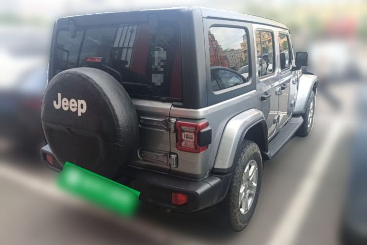 Used Jeep Wrangler 2019 2.0T Sahara Four-Door Version China VI Emission Standard Rear Right 45 Deg