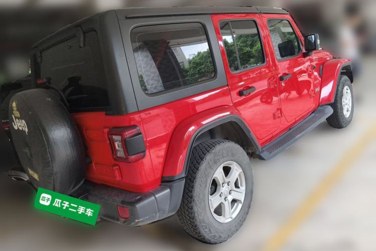 Used Jeep Wrangler 2019 2.0T Sahara Four-Door Version China VI Emission Standard Rear Right 45 Deg
