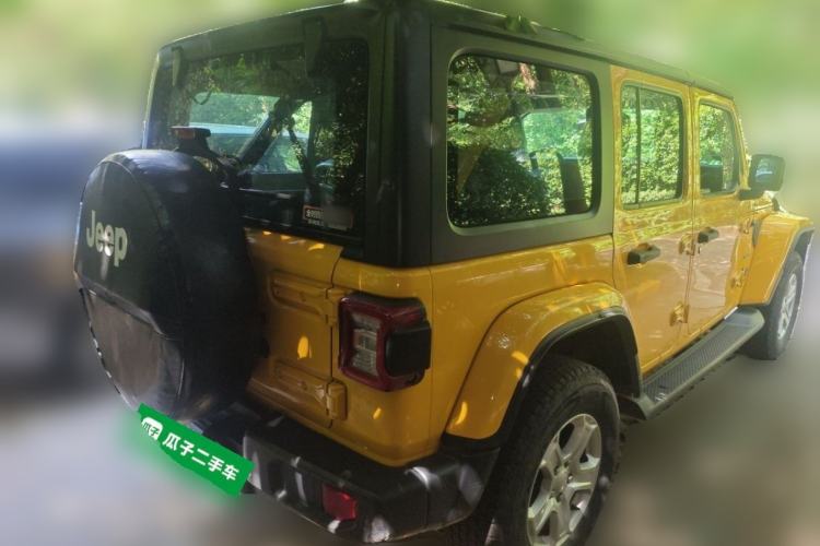 Used Jeep Wrangler 2019 2.0T Sahara Four-Door Version China VI Emission Standard Rear Right 45 Deg