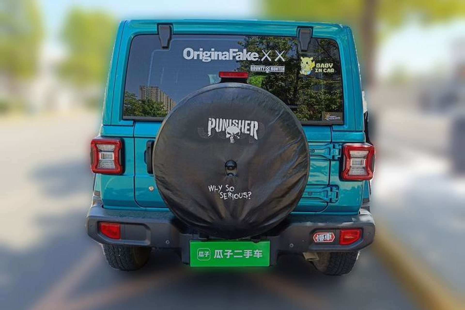 Used Jeep Wrangler 2019 2.0T Sahara Four-Door Electric Convertible China VI Emission Standard Rear