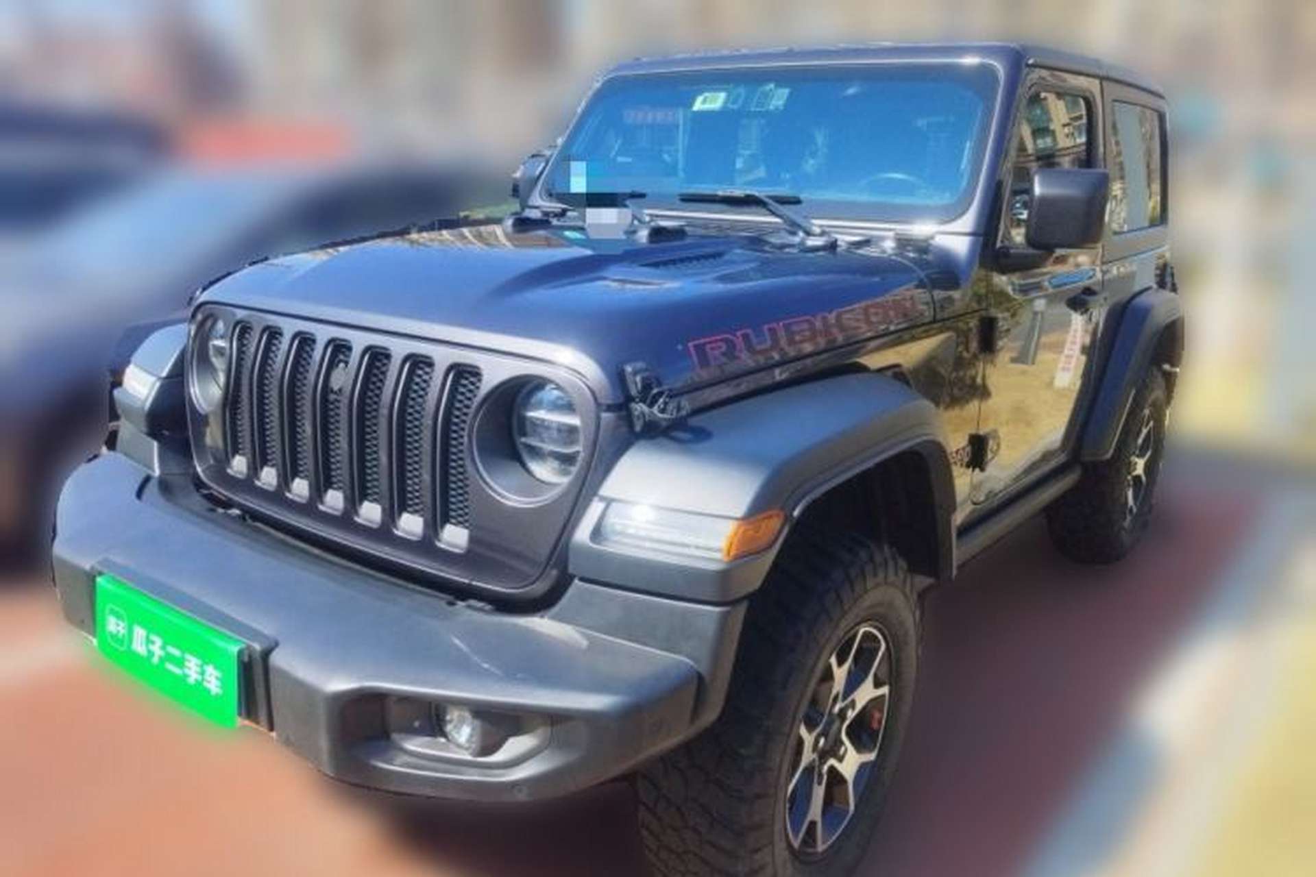 Used Jeep Wrangler 2019 2.0T Rubicon Two-Door Version China VI Emission Standard Front Left 45 Deg