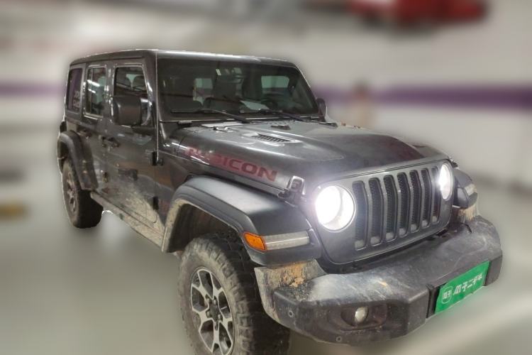 Used Jeep Wrangler 2019 2.0T Rubicon Four-Door Version China VI Emission Standard Front Right 45 Deg