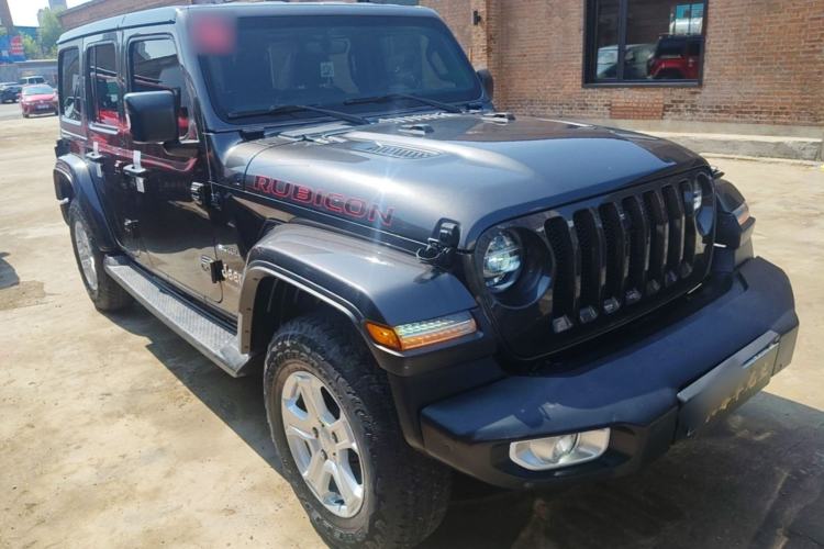 Used Jeep Wrangler 2019 2.0T Sahara Four-Door Version China VI Emission Standard Front Right 45 Deg
