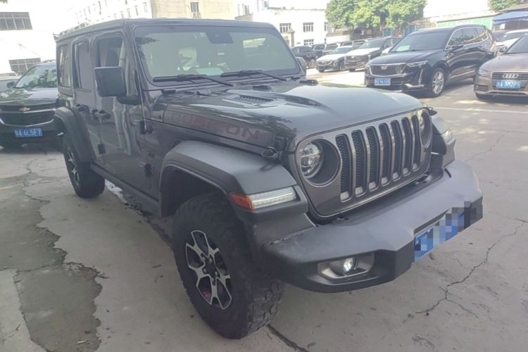 Used Jeep Wrangler 2019 2.0T Rubicon Four-Door Version China V Emission Standard Front Right 45 Deg