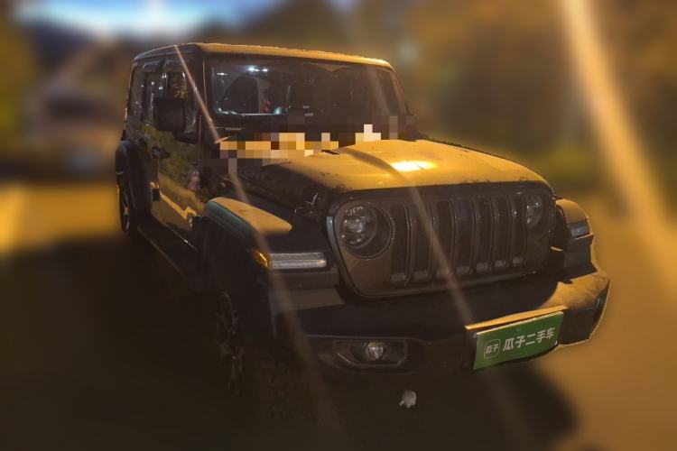 Used Jeep Wrangler 2019 2.0T Rubicon Four-Door Version China VI Emission Standard Front Right 45 Deg