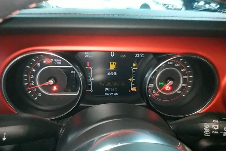 Used Jeep Wrangler 2019 2.0T Rubicon Four-Door Version China VI Emission Standard Instrument Cluster