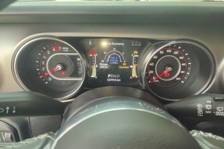 Used Jeep Wrangler 2019 2.0T Rubicon Four-Door Version China V Emission Standard Instrument Cluster