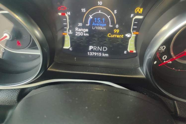 Used Jeep Wrangler 2019 2.0T Rubicon Four-Door Version China V Emission Standard Odometer Close Up