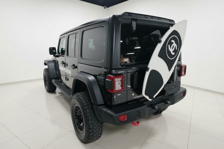 Used Jeep Wrangler 2019 2.0T Rubicon Four-Door Version China VI Emission Standard Rear Left 45 Deg