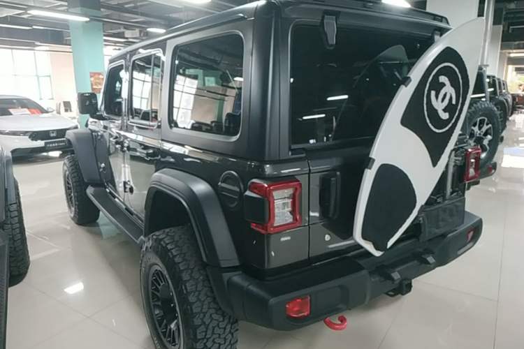 Used Jeep Wrangler 2019 2.0T Rubicon Four-Door Version China VI Emission Standard Rear Left 45 Deg