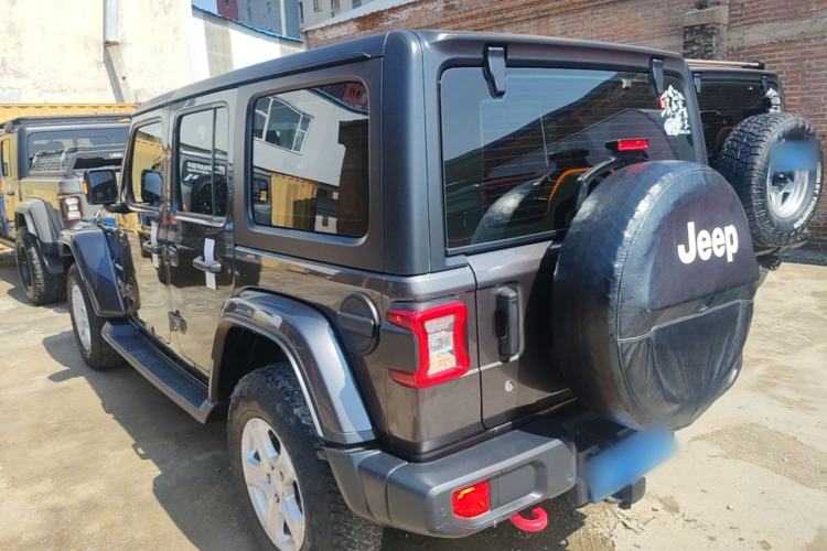 Used Jeep Wrangler 2019 2.0T Sahara Four-Door Version China VI Emission Standard Rear Left 45 Deg