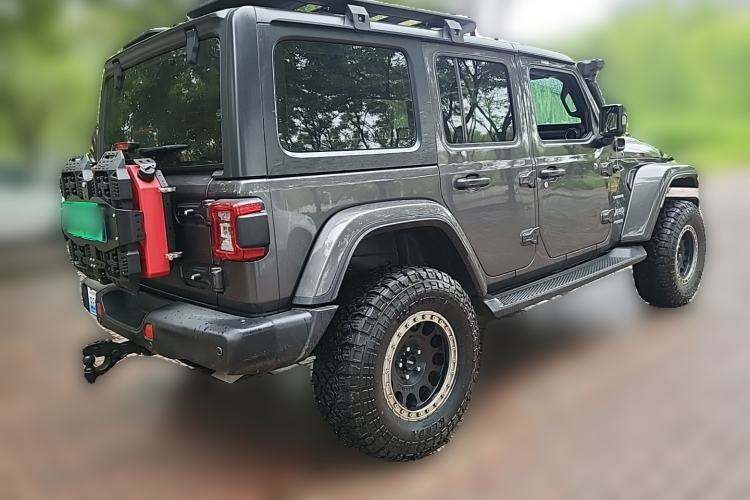 Used Jeep Wrangler 2019 2.0T Sahara Four-Door Version China VI Emission Standard Rear Right 45 Deg