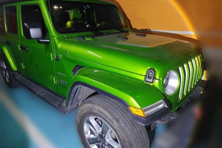 Used Jeep Wrangler 2019 2.0T Rubicon Four-Door Version China V Emission Standard Front Right 45 Deg