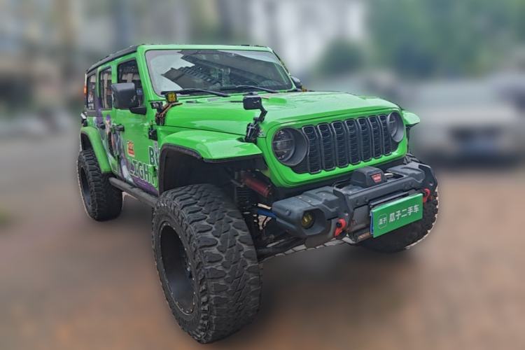 Used Jeep Wrangler 2019 2.0T Rubicon Four-Door Version China VI Emission Standard Front Right 45 Deg