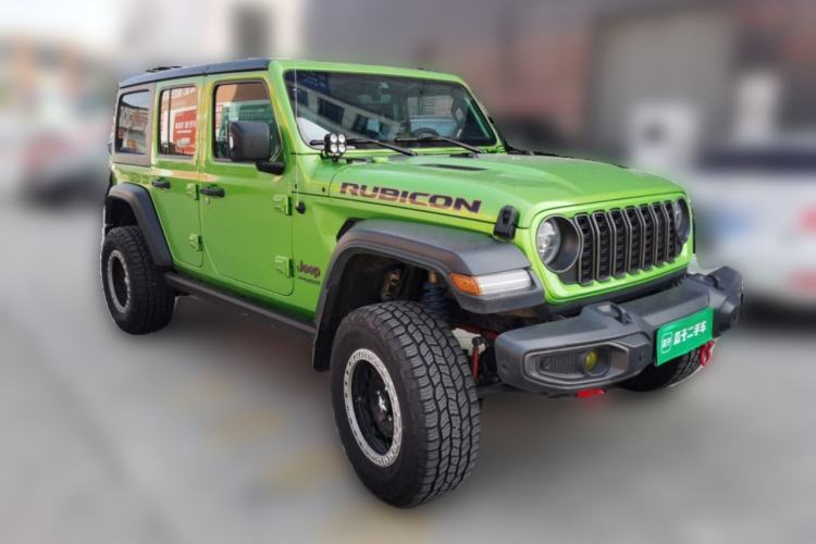 Used Jeep Wrangler 2019 2.0T Rubicon Four-Door Version China VI Emission Standard Front Right 45 Deg