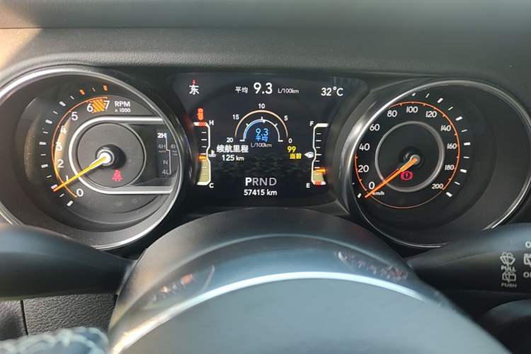 Used Jeep Wrangler 2019 2.0T Sahara Four-Door Version China VI Emission Standard Instrument Cluster