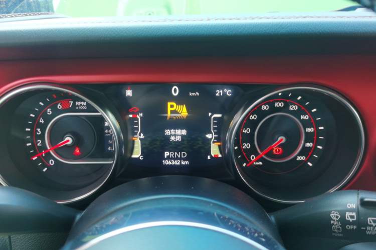 Used Jeep Wrangler 2019 2.0T Rubicon Four-Door Version China VI Emission Standard Instrument Cluster