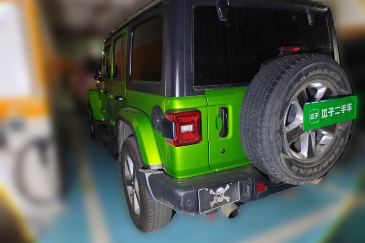 Used Jeep Wrangler 2019 2.0T Rubicon Four-Door Version China V Emission Standard Rear Left 45 Deg