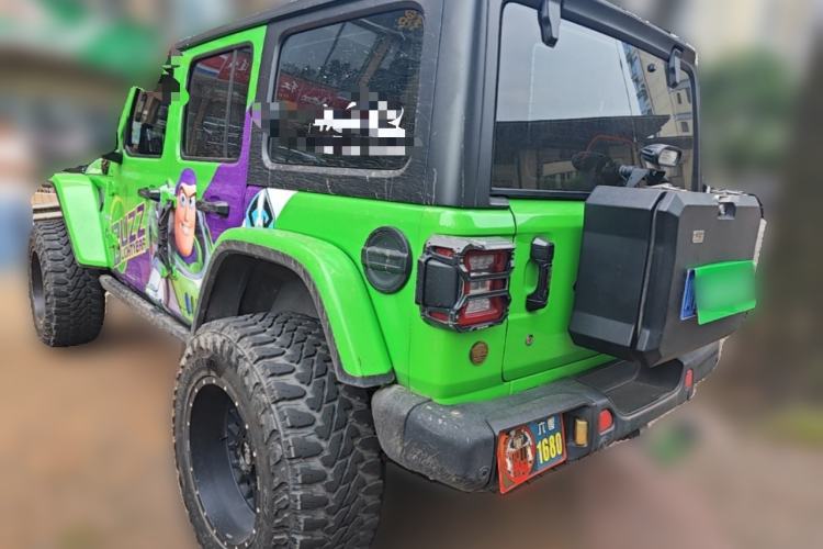 Used Jeep Wrangler 2019 2.0T Rubicon Four-Door Version China VI Emission Standard Rear Left 45 Deg
