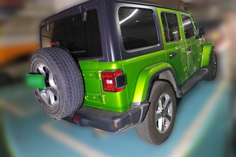 Used Jeep Wrangler 2019 2.0T Rubicon Four-Door Version China V Emission Standard Rear Right 45 Deg